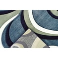 thumbnail image 4 of Planet Rugs Premium 3D Thick Abstract Indoor Area Rug 327 Navy Blue 6'6''x6'6'' Round, 4 of 10