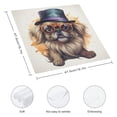 thumbnail image 3 of WERPE Cute Dog Cloth Napkins Polyester Gift Home Decor 2 PCS, 3 of 7