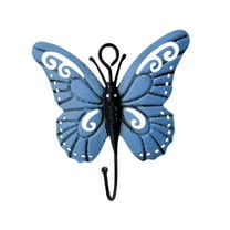 Vikakiooze Blue Decorative Wall Hooks Decor Decorative Wall Hanger Art Flower Iron Hook Flower Wall Hook Kitchen Hooks Wall Coat Hooks Child Hat, Home Savings 2024!