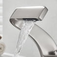 thumbnail image 5 of TVTIUO Brushed Nickel Waterfall Bathroom Sink Faucet Basin Mixer Tap Single Handle, 5 of 8