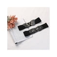 thumbnail image 6 of INSPIRE CHIC Women's Wide Stretch Corset Waistband Vintage Elegant for Pants Skirt 65x6cm/25.6x2.4" Black 1, 6 of 6