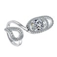 thumbnail image 2 of 1Pc Open Fingernail RingWomen Nail Decorative Ring Rhinestone Ring Decoration, 2 of 8