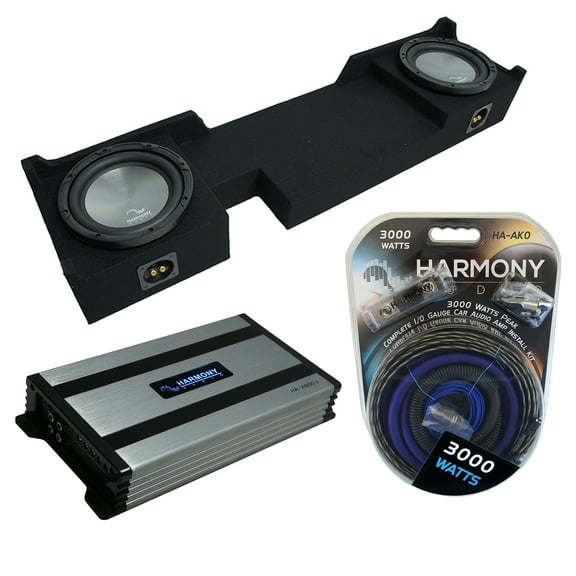 04-08 Ford F-150 Ext Super Cab Truck Harmony A102 Dual 10" Sub Box & HA-A800.1