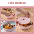 thumbnail image 6 of Pink Stainless Steel Suction Cup Bowls for Babies Dinner Plate Insulation Infant Child, 6 of 6