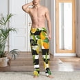 thumbnail image 2 of Sikiie Orange and Lemon Mens Pajama Pants Sleep & Lounge Pants, PJ Bottoms With elastic waistb and Pockets Medium, 2 of 6
