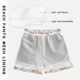 thumbnail image 3 of FORMRS Boys Swim Trunks Quick Dry Mesh Liner Boardshorts Sizes XS-XL, Orange Floral Blooms, 3 of 7