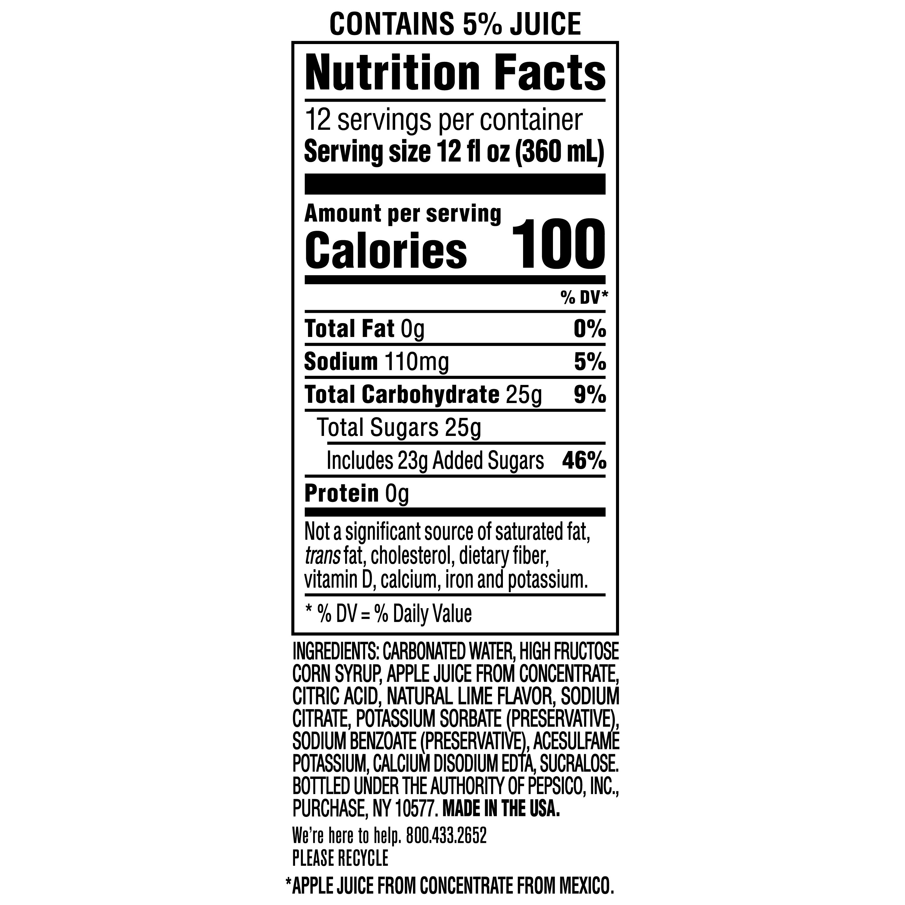 Jumex Sparkling Soda Limeade, 12 Fl Oz Cans, 12 Count