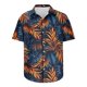 thumbnail image 5 of Camisas Hawaianas de Manga Corta Solapa Impresa Botón Arriba, Casual de Moda para el Ocio Al Aire Libre Y Vacaciones, 5 of 9