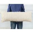 thumbnail image 1 of Funda de almohada lumbar PANOD, extra larga, 35 x 91 cm, pana beige, 1 of 5