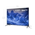 thumbnail image 3 of Hyundai Televisor 60 Pulgadas Uhd 4k Qled Smart, Dolby Audio, Wifi Dual Band, Sistema Operativo Roku. Compatible Con Alexa, Apple Air Play Y Google Home, Hdr10 Mod. Hyled6007qr Diseño Sin Borde, 3 of 9