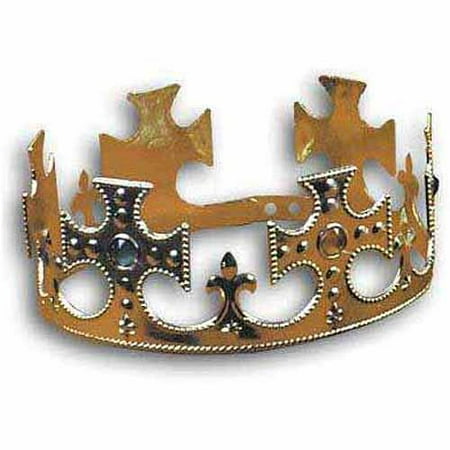 Plastic Jeweled Crown Adult Halloween Costume Accessory