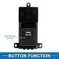 thumbnail image 3 of Interruptor de ventana eléctrica Unique Bargains No.35780TP5H01 para el lado del conductor trasero izquierdo para Honda Spirior 2009-2014 Negro, 3 of 7