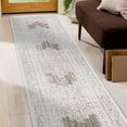 thumbnail image 6 of World Rug Gallery Transitional Bohemian Weather Resistant Reversible Indoor/Outdoor Area Rug - Beige 2'x7', 6 of 7