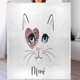 thumbnail image 1 of Manta de gato de dibujos animados con ojos azules para sofá, 50 x 60 pulgadas, suave y acogedora, personalizada, mantas de franela ligeras, mantas cálidas y difusas para cama, sofá y silla, 1 of 7