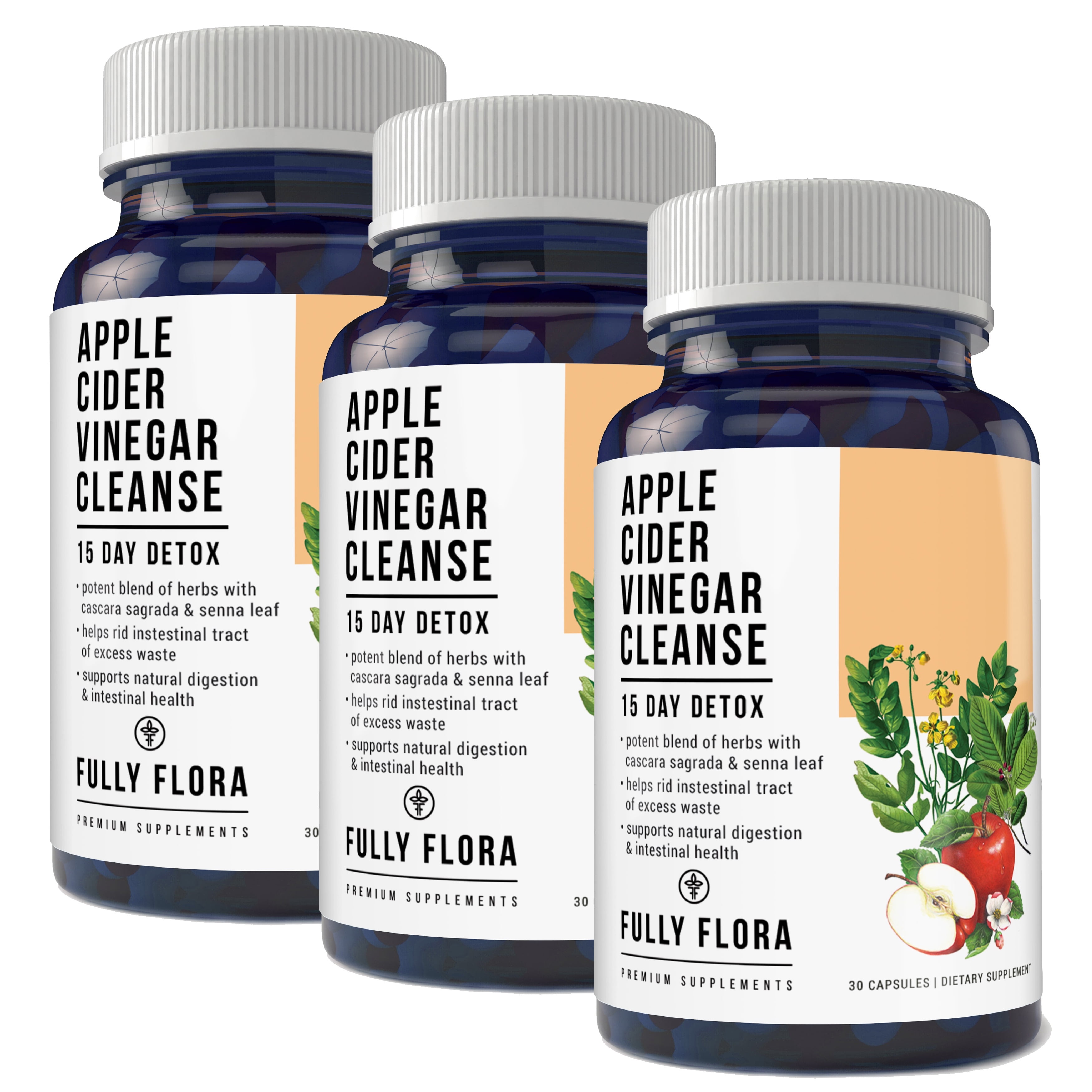 Fully Flora Apple Cider Vinegar Cleanse Natural Detox and Weight Loss