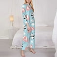 thumbnail image 4 of Bingfone Womens Pajama Sets Cute Panda Flying In The Sky Print,Long Sleeve Loungewear Pajamas Set-X-Large, 4 of 9