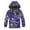 Purple, variant on abtuhar Toddler Jacket,Kids Jacket,Girls Outdoor Floral Fleece Lined Light Windproof Jacket with Hood Purple 7 Years