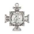 thumbnail image 3 of St. Michael Sterling Silver Medal Necklace, 3 of 10