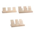 thumbnail image 4 of Inteprter Soporte de exhibición de perno de oreja de madera desmontable reemplazo de almacenamiento hogar dormitorio centro comercial pendiente Almacenamiento y organización del hogar 2 ranuras, 4 of 6