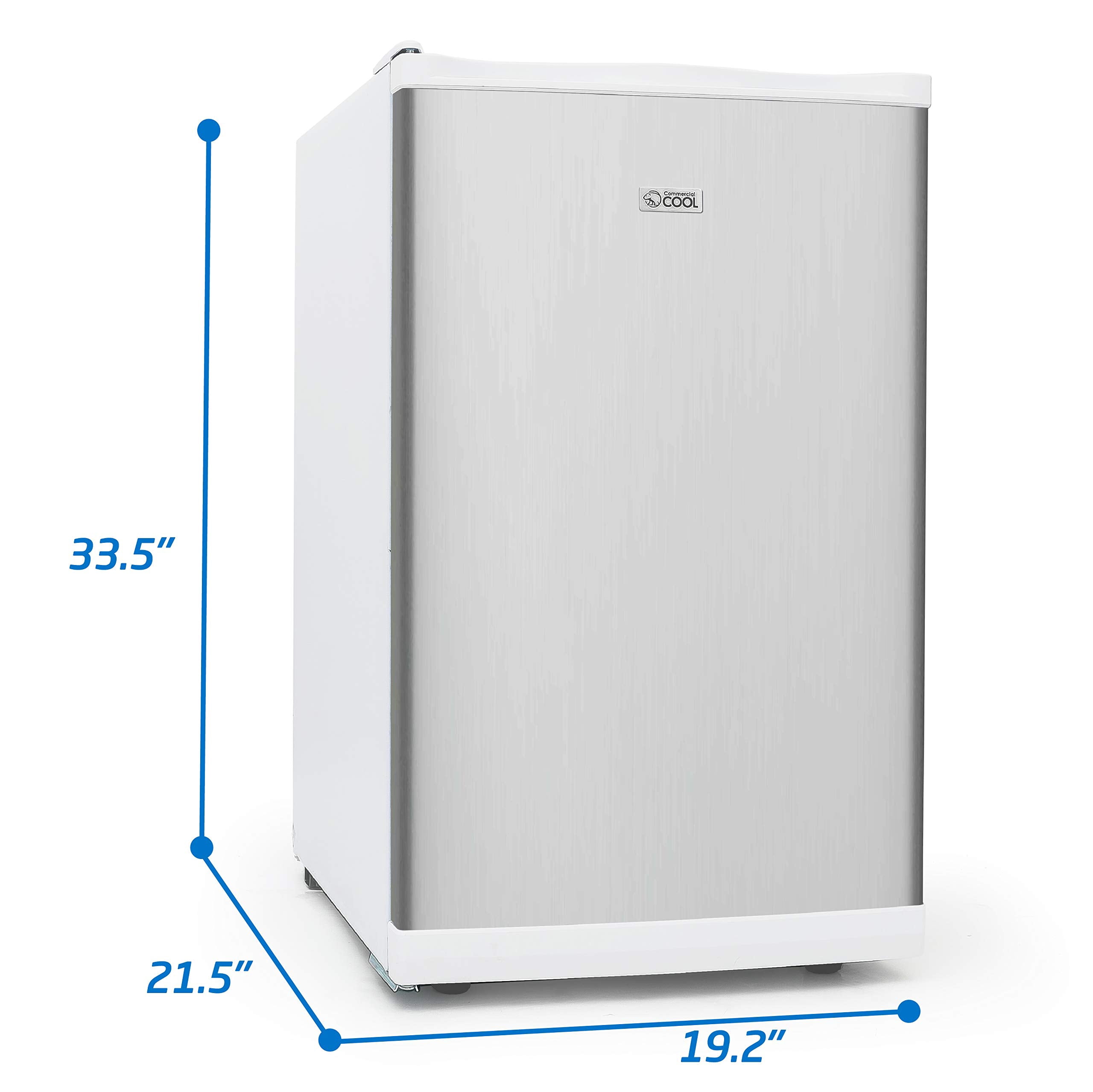 Commercial Cool CCUN28V 2.8 Cu. ft. Upright Freezer - Silver