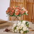 CENSENFA 11.8" White Hydrangea Artificial Flowers Silk Ivory Hydrangea