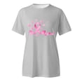 thumbnail image 3 of Graphic Tennis Tees for Women Graphic Tee for Everyday Wear Casual Summer Top with Round Neck Classic Short Sleeve Lightweight Everyday Gray S, 3 of 3