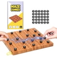 thumbnail image 1 of Juego de ajedrez magnético de madera Mazezones, plegable de 23 cm, 1 of 5