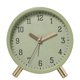 thumbnail image 1 of Cateissary Elegante reloj despertador nórdico de lujo con esfera sencilla y brillante, mecanismo silencioso y marco de metal sólido. Electrodomésticos verde, 1 of 6