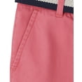 thumbnail image 3 of Pantalones cortos The Children's Place de sarga chino de algodón con cinturón para niños, 3 of 5