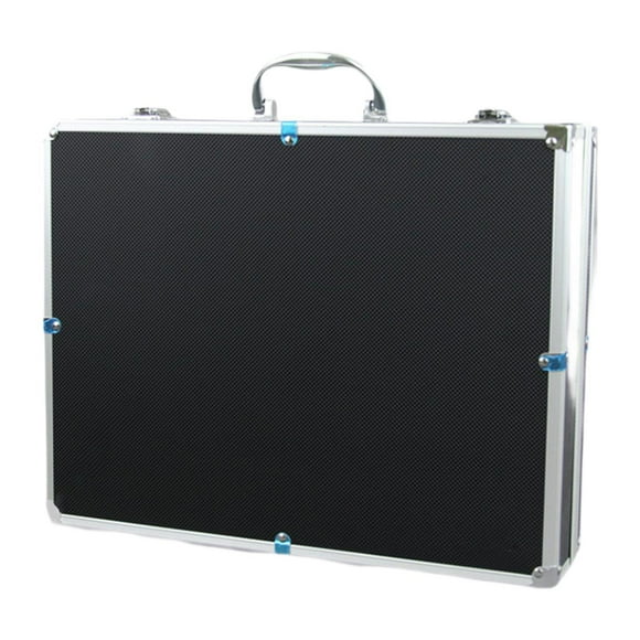 Caja de almacenamiento de micrófono a prueba de golpes de choque compacta de protección de micrófonos inalámbricos a prueba de polvo para la actividad negro