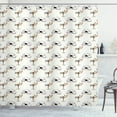 thumbnail image 1 of Ambesonne Ostrich Shower Curtain, Quirky Colorful Characters, 69"Wx75"L, Multicolor, 1 of 3