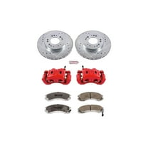 PowerStop Front Z26 Street Warrior Brake Pad and Rotor Kit with Red Powder Coated Calipers Fits: MITSUBISHI Select Models KC798B-26