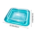 thumbnail image 2 of Thickened PVC Inflatable Pool Floating Ice Bar Serving Tray with Multi Drink Cup Holders, Large Capacity Water Fruit Beverage Snack Float, Summer Party Accessory for Swimming Pool, Blue, 2 of 5