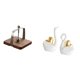 thumbnail image 1 of Servilletero Cafe Swan, dispensador de pañuelos, base de madera, organizador, soporte para pañuelos, para cocina, oficina, mesa de comedor interior, f, 1 of 8