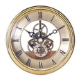 thumbnail image 1 of Reloj de pared de números de clásica de 97 mm, cara forma forma forma silenciosa dorado BLESIY Perspectiva Reloj Dorado, 1 of 8