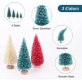 thumbnail image 5 of 24PCS Bottle Brush Trees Christmas, Red Blue Yellow Miniature Christmas Tree, Mini Christmas Tree, Christmas Decorations Indoor, 5 of 6