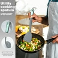 thumbnail image 3 of To encounter 5 Pieces Silicone Spatula Set, Non-Stick Silicone Turner Spatulas, Heat Resistance Cooking Utensils, Flip Turner for Fish, Egg, Pancake,Dishwasher Safe, Light Grey, 3 of 11