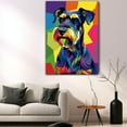thumbnail image 5 of Standard Schnauzer Poster Wall Art - Colorful Dog Canvas Wall Art For Living Room - Modern Art Wall Decor Ready To Hang, 5 of 6
