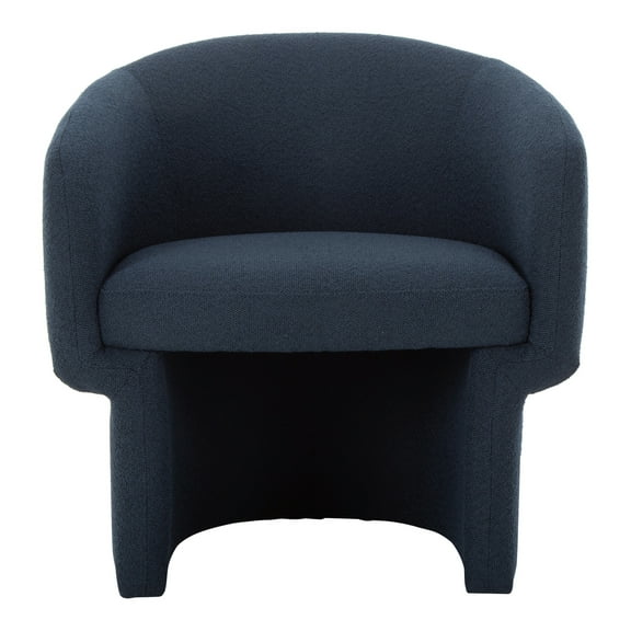 Moe's Home Collection Franco Recycle Polyester Fabric Chair in Dark Indigo