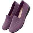 thumbnail image 3 of oqasdz Casual Shoes for Women Breathable Knit Solid Color Slip On Shoes with Soft Sole Lightweight Comfort Walking Loafers Versatile Outdoor Summer, 3 of 5