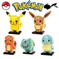 thumbnail image 2 of Figuras de acción de Pokémon, bloques de anime, imágenes, muñecos, rompecabezas, ensamblaje, juguetes, ladrillos, juguetes para niños, cumpleaños para niños, Navidad, 2 of 5