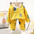 thumbnail image 2 of HFHAPW Girl Boys Pajamas 2Piece Toddler Kids Pjs Sets Toddler Clothes Fall Winter Sleepwears, 2 of 7
