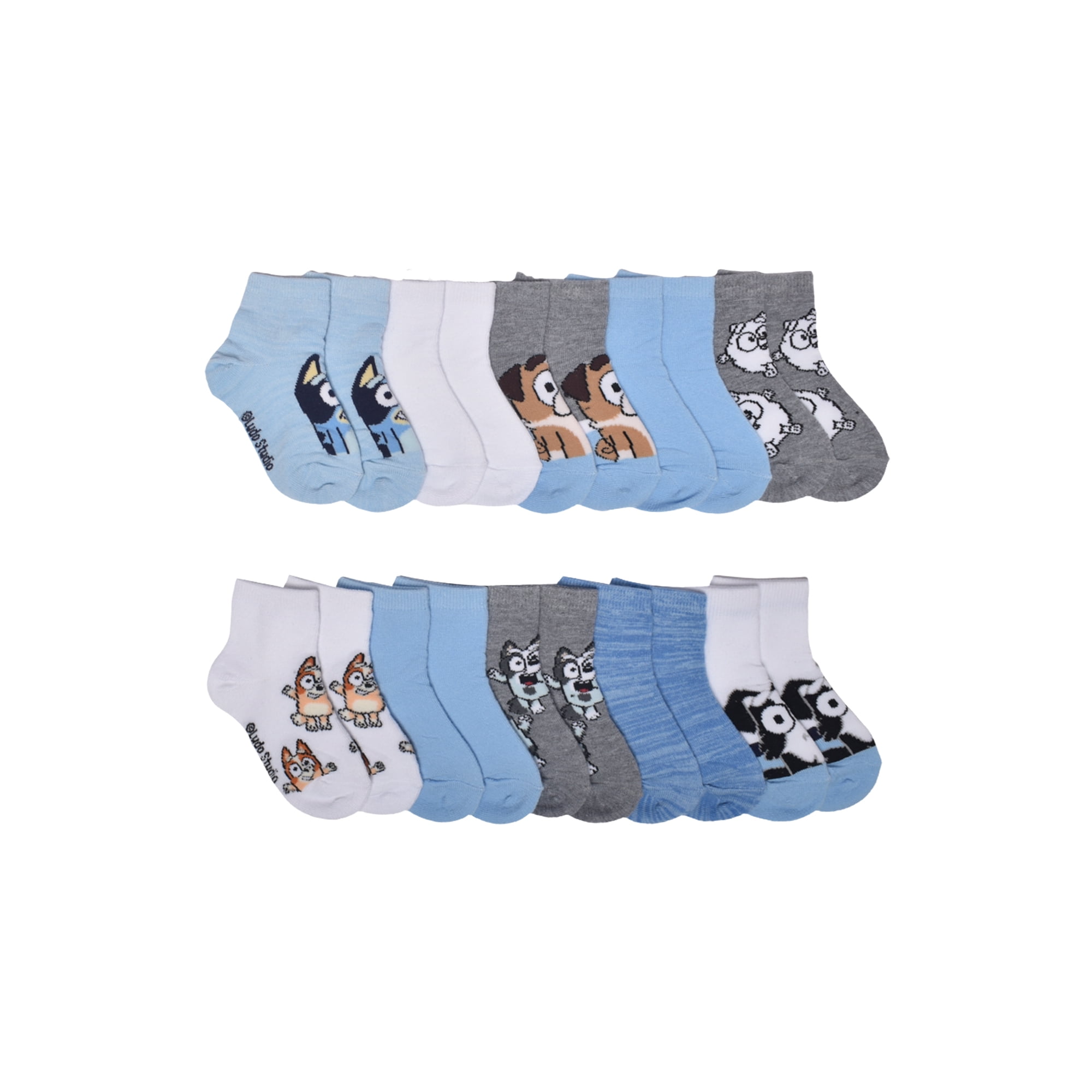 Character Toddler Ankle Socks, 10-pack, Sizes 12M- 5T