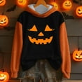 thumbnail image 3 of Halloween Oversized Sweatshirts for Women Crewneck Pullover Graphic Sweat Shirts Loose Funny Ghost Sweater Orange, M, 3 of 3
