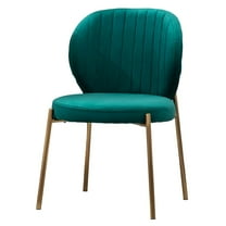 Amoa Contemporary Velvet Upholstery Dining Chair in Green