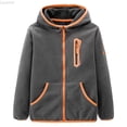 thumbnail image 2 of Liyamei Boys Hooded Jacket with Zipper for Winter Windproof Sport Coat Size 6-7 Years, 2 of 7