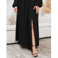 thumbnail image 6 of Women's Plus Size Wrap Short Flutter Sleeves Maxi Dress, 6 of 7