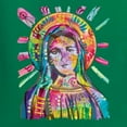 thumbnail image 6 of Wild Bobby Rainbow Painted Mother Mary Dean Russo Design Inspirational/Christian Unisex Crewneck Sweatshirt, Kelly, Medium, 6 of 6