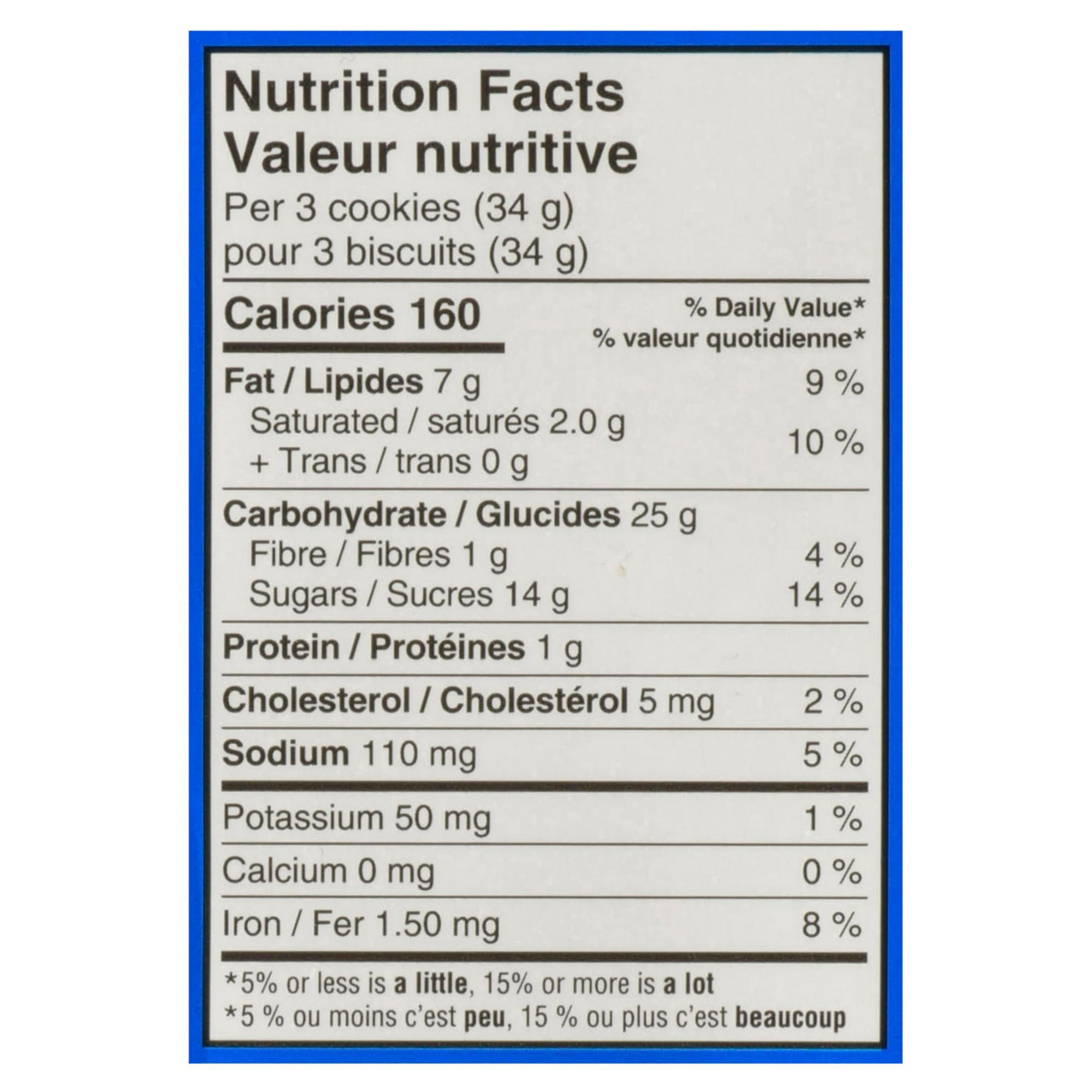 38 oreo cookies nutrition facts label