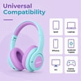 thumbnail image 6 of Kids Bluetooth Headphones, 60H Playtime, Volume Limited 85/94dB, Bluetooth 5.3, Foldable Wireless Headphones for Kids with ANC & HD Mic, 6 of 6